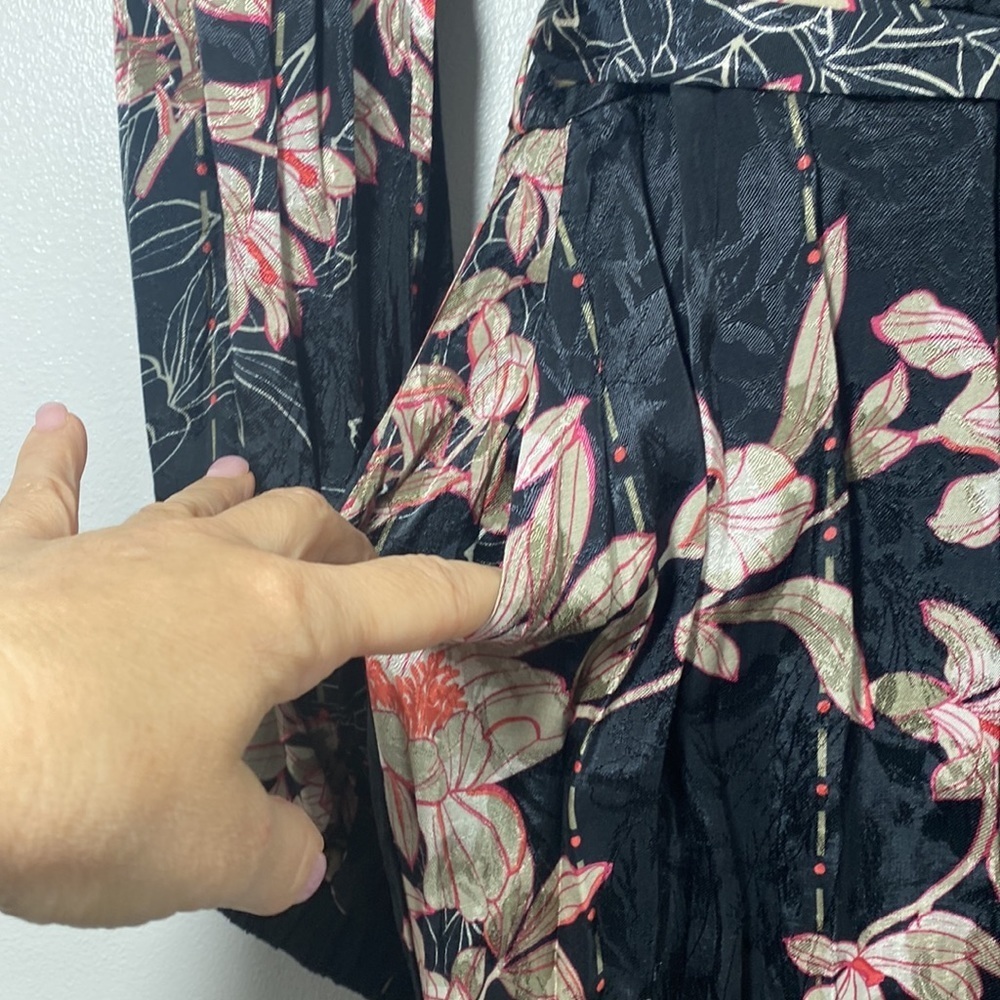 Anthropologie Harlyn Audria Jacquard Floral Jumpsuit Size Small - Picture 9 of 12